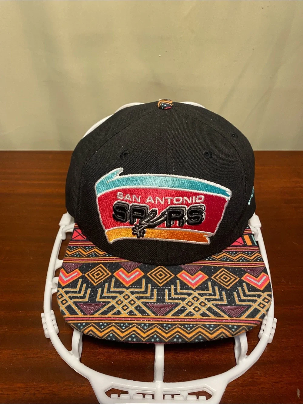 San Antonio Spurs New Era Original Fit Print Play Aztec Basketball Hat O/S NWT